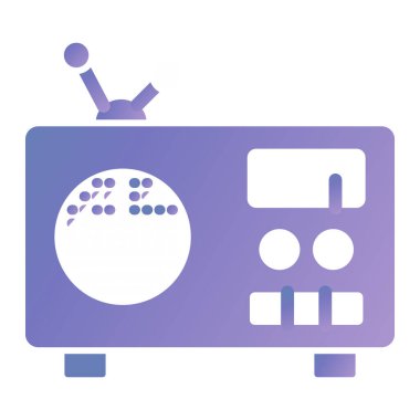 Televizyon. Web simgesi basit illüstrasyon