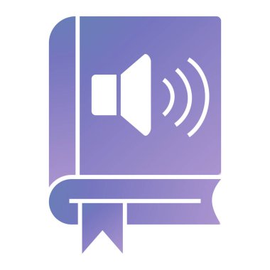 ses kitabı simgesi vektör illüstrasyonu