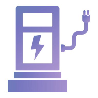 electric car battery icon. simple illustration of fuel energy vector icons for web