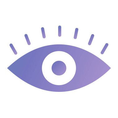 göz vektörü simgesi düz simge