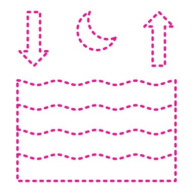 vector illustration of modern b lack icon of pool