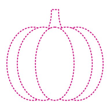 Cadılar Bayramı balkabağı ikonu. çizgi film illüstrasyonu 