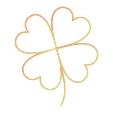 Yonca yaprağı beyaz arkaplanda izole edildi