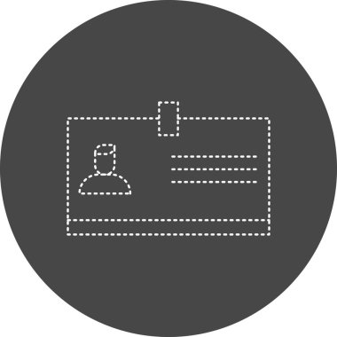 vector illustration of modern  Id Card icon