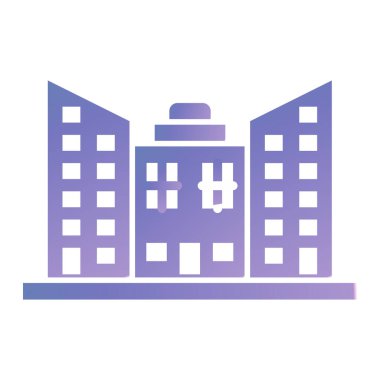 Hastane binası ikon vektör illüstrasyonu