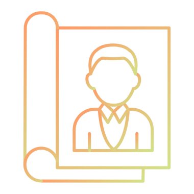 business man icon. outline illustration of businessman vector line icons for web