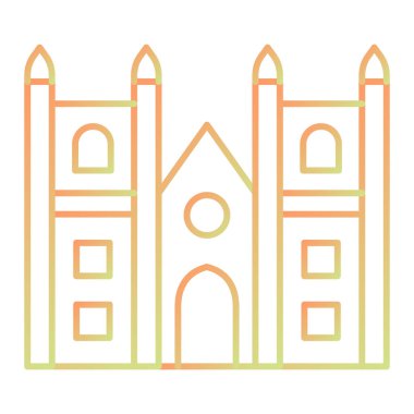 Kilise Binası simgesi. vektör çizim