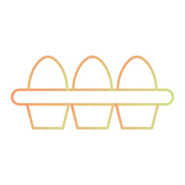 Yumurta ikonu vektörü. Yumurta sepeti işareti. izole edilmiş sembol çizimi