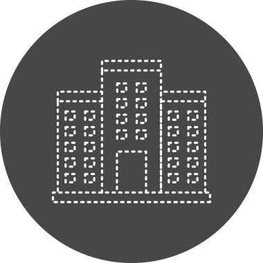 Bina. Web simgesi basit tasarım