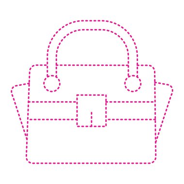 handbag icon. flat design. vector illustration.