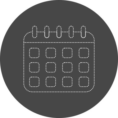 Takvim simgesi vektör illüstrasyonu 