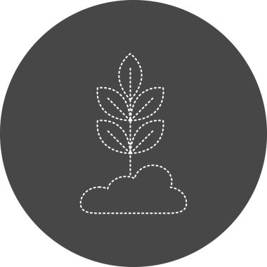 web icon, simple illustration of Plant Pot