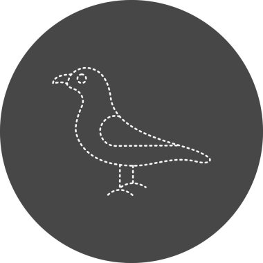 Martı simge vektör çizim