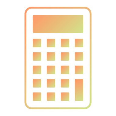 Hesap makinesi simgesi. vektör illüstrasyonu