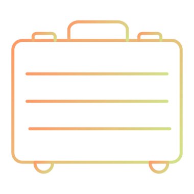 Çanta. Web simgesi basit tasarım