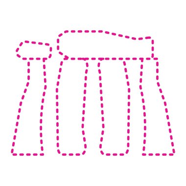 Stonehenge simgesi. Basit resimleme 