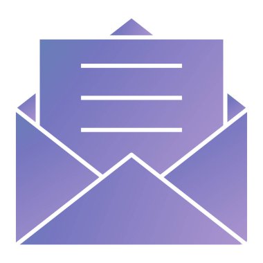 Zarf. Web simgesi basit illüstrasyon