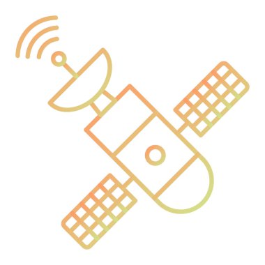 Uydu anten simge vektör çizim