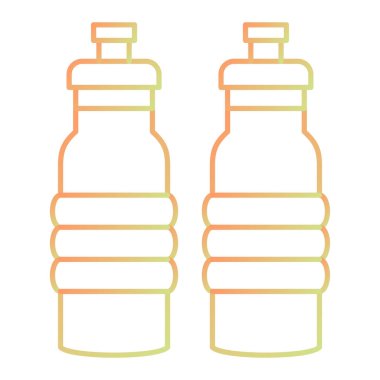 bottle icon. outline illustration of salt vector icons for web