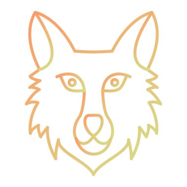 Bir köpeğin vektör çizimi