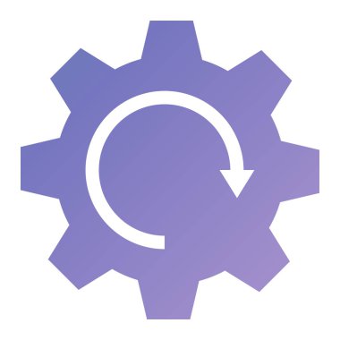 dişli simgesi vektör illüstrasyonu