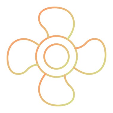 Hayran ikonu. vektör illüstrasyonu