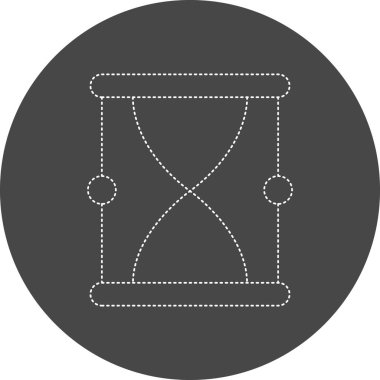 Kum saati. Web simgesi basit tasarım