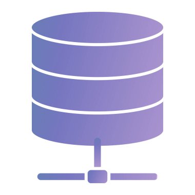 veritabanı. Web simgesi basit illüstrasyon