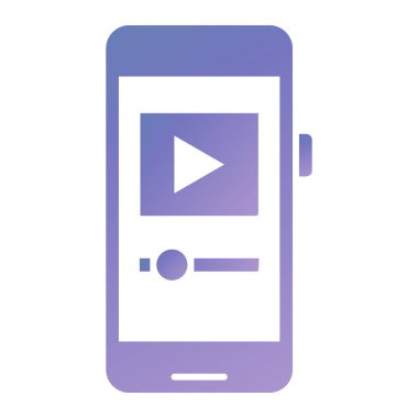 Cep telefonlu akıllı telefon, vektör illüstrasyonu