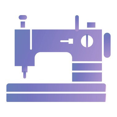 Dikiş makinesi simgesi. vektör illüstrasyonu