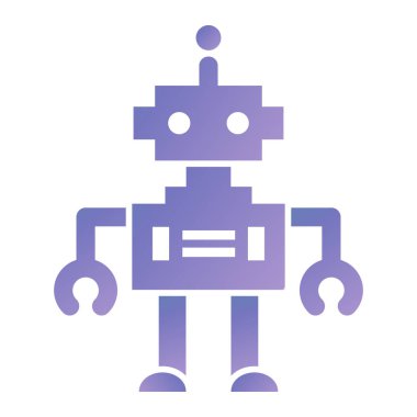 robot ikon vektör illüstrasyonu