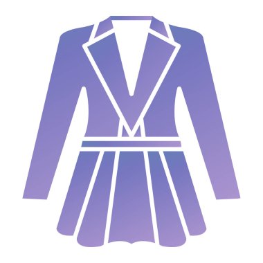 fashion jacket icon. simple illustration of clothes vector symbol for web