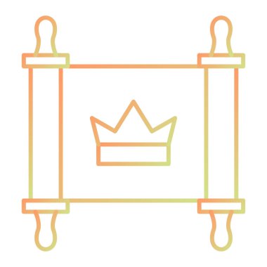 taç simgesi vektör illüstrasyonu