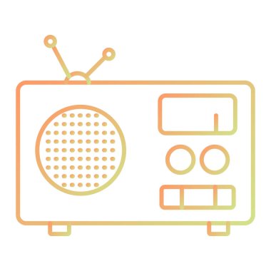 radyo simgesi vektör illüstrasyonu