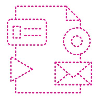 posta simgesi, vektör illüstrasyonu