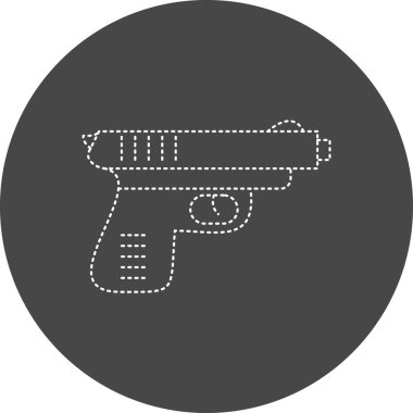 web icon simple illustration of gun 