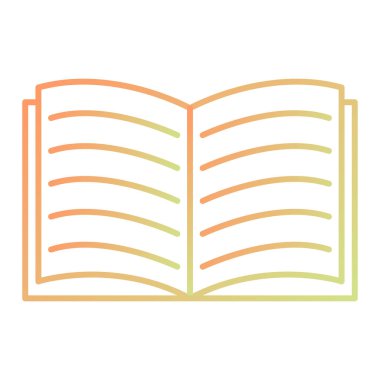 kitap simgesi vektör illüstrasyonu