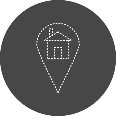vector illustration of modern Address icon