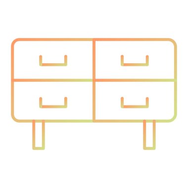 mobilya ikonu vektör illüstrasyonu