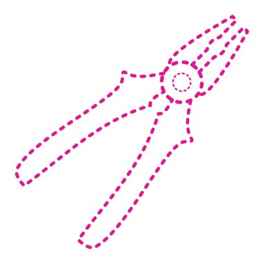 pliers icon. flat illustration of pliers  vector icon 