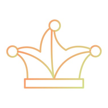 taç simgesi vektör illüstrasyonu