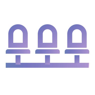 sandalye ikon vektör illüstrasyonu