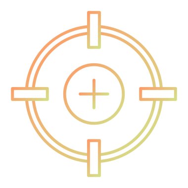 hedef simge vektör illüstrasyonu