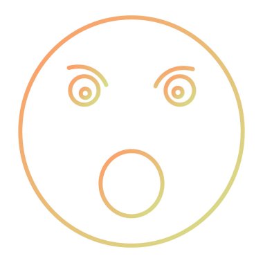face of a sad smiley icon. vector illustration