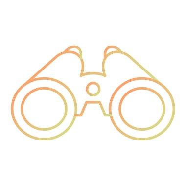 dürbün simgesi. Düz dizayn. vektör illüstrasyonu.