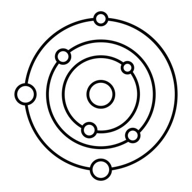 Web için çizgi simgesi, vektör illüstrasyonu