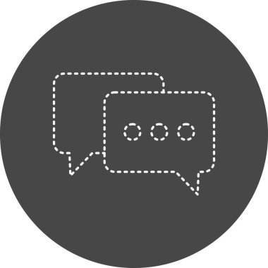 Konuş. Web simgesi basit illüstrasyon