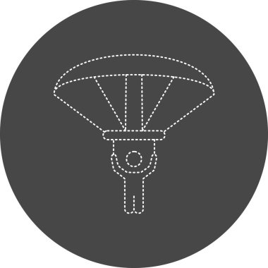 vector illustration of Paraglider icon 