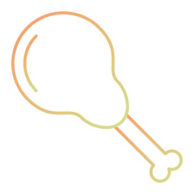 Tavuk. Web simgesi basit illüstrasyon