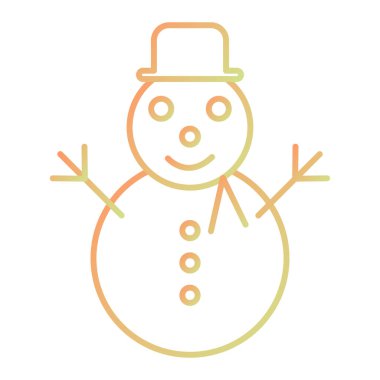 Kardan Adam simgesi vektör çizimi